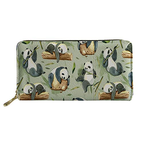 FJQWKLF Geldbörse mit Mehreren Karten, freches Frettchen-Muster, wasserdichte Münzklammer, PU-Leder, Kreditkartenetui, Clutch-Geldbörse von FJQWKLF