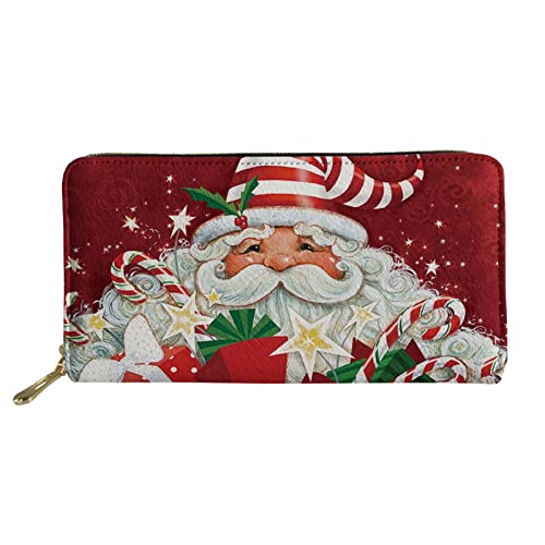 FJQWKLF Geldbörse mit Mehreren Karten, freches Frettchen-Muster, wasserdichte Münzklammer, PU-Leder, Kreditkartenetui, Clutch-Geldbörse von FJQWKLF