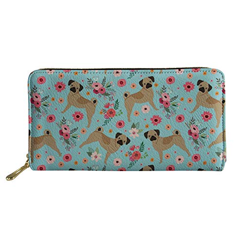 FJQWKLF Lady Multifunktions-Crad-Halter Mädchen Leichte Brieftasche Frauen wasserdichte Geldbörse mit Metallreißverschluss von FJQWKLF