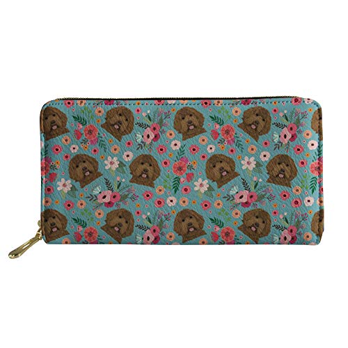 FJQWKLF Lady Multifunktions-Crad-Halter Mädchen Leichte Brieftasche Frauen wasserdichte Geldbörse mit Metallreißverschluss von FJQWKLF