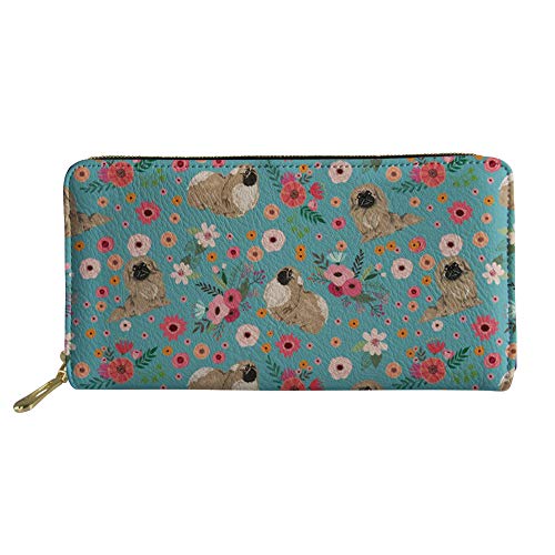 FJQWKLF Lady Multifunktions-Crad-Halter Mädchen Leichte Brieftasche Frauen wasserdichte Geldbörse mit Metallreißverschluss von FJQWKLF