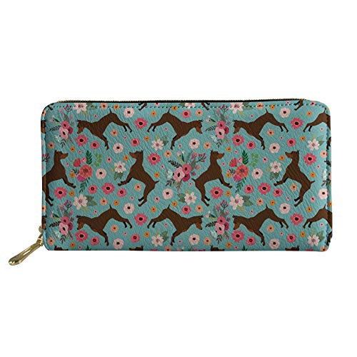 FJQWKLF Lady Multifunktions-Crad-Halter Mädchen Leichte Brieftasche Frauen wasserdichte Geldbörse mit Metallreißverschluss von FJQWKLF