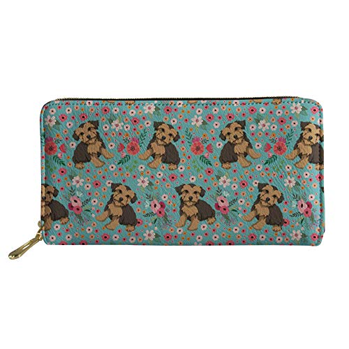FJQWKLF Lady Multifunktions-Crad-Halter Mädchen Leichte Brieftasche Frauen wasserdichte Geldbörse mit Metallreißverschluss von FJQWKLF