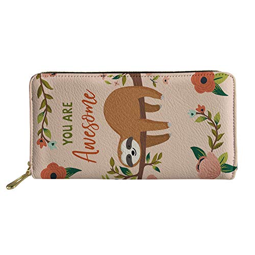 FJQWKLF Lange Leder Geldbörse Frauen Geschenk Geldbörse Telefon Kartenhalter Kupplung Kapazität Tasche von FJQWKLF