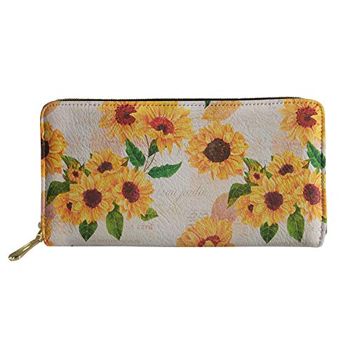 FJQWKLF Lange Leder Geldbörse Frauen Geschenk Geldbörse Telefon Kartenhalter Kupplung Kapazität Tasche von FJQWKLF