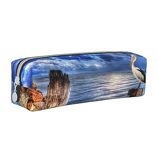 FJQWKLF Lustige Flip-Flops-Hausschuhe, stilvolles Federmäppchen aus Leder – Sorgen Sie für Ordnung bei Ihren Schreibwaren! von FJQWKLF