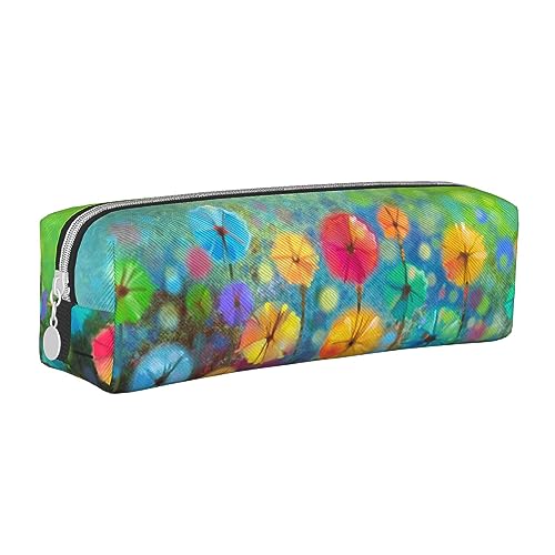 FJQWKLF Lustiges, stilvolles Federmäppchen aus Leder mit Avocado-Cartoon-Motiv – Sorgen Sie für Ordnung bei Ihren Schreibwaren! von FJQWKLF