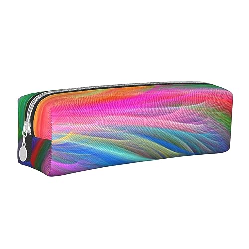 FJQWKLF Lustiges, stilvolles Federmäppchen aus Leder mit Avocado-Cartoon-Motiv – Sorgen Sie für Ordnung bei Ihren Schreibwaren! von FJQWKLF