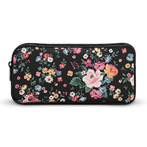 FJQWKLF Mode Blume Gedruckt Federmäppchen Stift Tasche Halter Beutel Schreibwaren Box Make-Up Organizer Lagerung Tasche von FJQWKLF