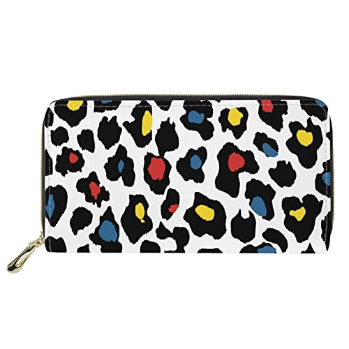 FJQWKLF Mode-Geldbörse Bunte Leopardenmuster Damen RFID-Blockierung Große Kapazität Kupplung Geldbörse Damen Kartenhalter Tasche FJQWKLF Mode-Geldbörse Bunte Leopardenmuster Damen RFID-Blockierung Große Kapazität Kupplung Geldbörse Damen Kartenhalter Tasche von FJQWKLF
