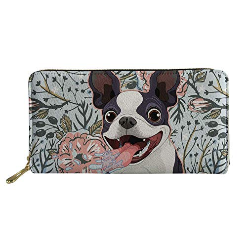 FJQWKLF Niedliche Tier-Frauen-Leder-Geldbörsen-Kupplungs-Lange Geldbörsen-Telefon-Kartenhalter von FJQWKLF