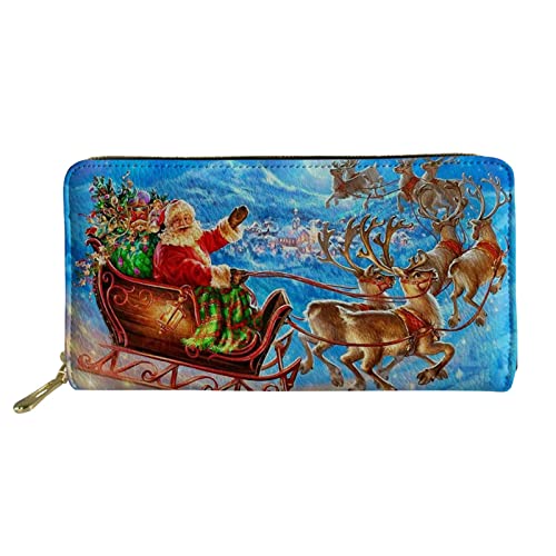 FJQWKLF Niedliche Tier-Frauen-Leder-Geldbörsen-Kupplungs-Lange Geldbörsen-Telefon-Kartenhalter von FJQWKLF