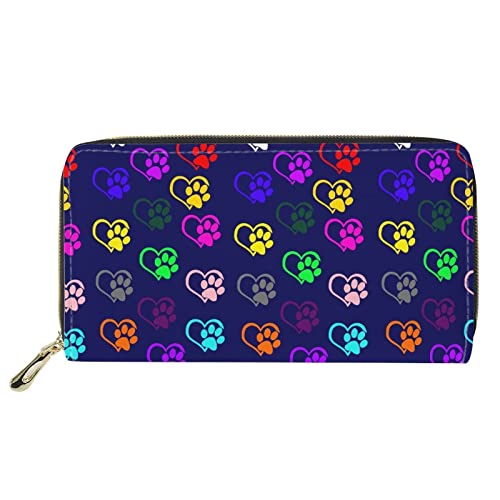 FJQWKLF Niedliche Tier-Frauen-Leder-Geldbörsen-Kupplungs-Lange Geldbörsen-Telefon-Kartenhalter von FJQWKLF