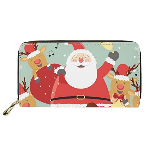 FJQWKLF Niedliche Tier-Frauen-Leder-Geldbörsen-Kupplungs-Lange Geldbörsen-Telefon-Kartenhalter von FJQWKLF