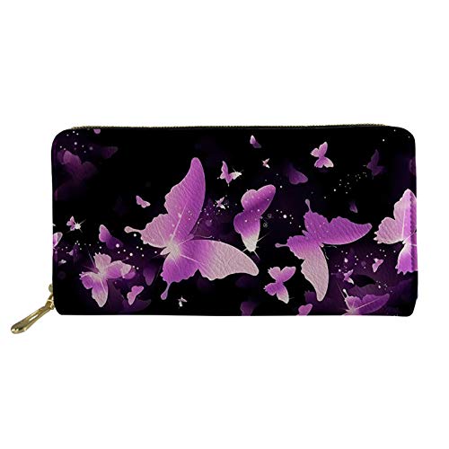 FJQWKLF Niedliche Tier-Frauen-Leder-Geldbörsen-Kupplungs-Lange Geldbörsen-Telefon-Kartenhalter von FJQWKLF