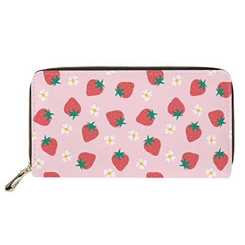 FJQWKLF Niedliche Tier-Frauen-Leder-Geldbörsen-Kupplungs-Lange Geldbörsen-Telefon-Kartenhalter von FJQWKLF