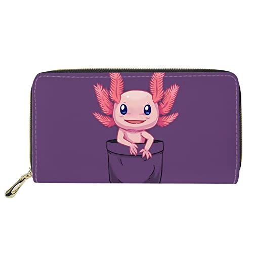 FJQWKLF Niedliche Tier-Frauen-Leder-Geldbörsen-Kupplungs-Lange Geldbörsen-Telefon-Kartenhalter von FJQWKLF