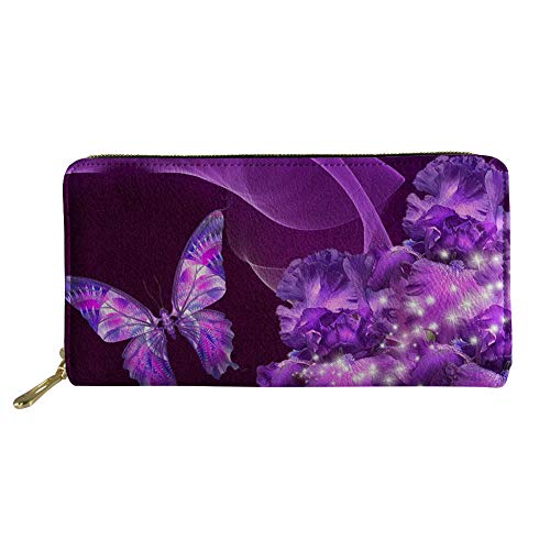 FJQWKLF Niedliche Tier-Frauen-Leder-Geldbörsen-Kupplungs-Lange Geldbörsen-Telefon-Kartenhalter von FJQWKLF