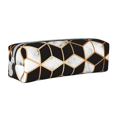 FJQWKLF Ölgemälde mit Lavendel, stilvolles Federmäppchen aus Leder – Sorgen Sie für Ordnung bei Ihren Schreibwaren! von FJQWKLF