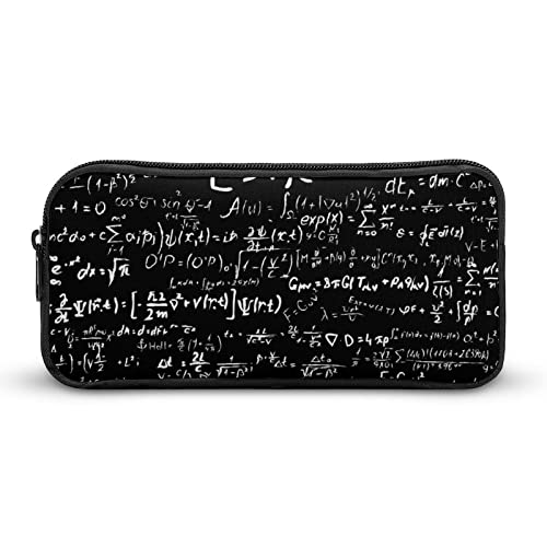 FJQWKLF Physikalische Formel Mathematische Berechnung Bedrucktes Federmäppchen Stiftbeutelhalter Beutel Schreibwarenbox Make-up-Organizer Aufbewahrungstasche von FJQWKLF