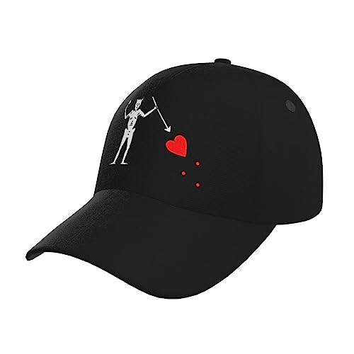 FJQWKLF Piratenflagge Blackbeard Baseball Cap Freizeit Truck Driver Hat von FJQWKLF