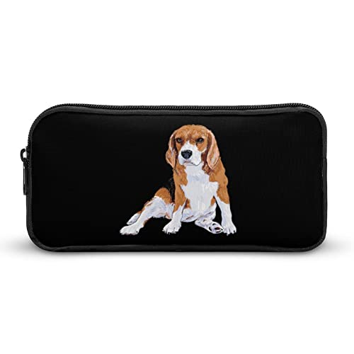 FJQWKLF Prideful Beagle Bedrucktes Federmäppchen, Stiftebeutel, Halter, Schreibwarenbox, Make-up-Organizer, Aufbewahrungstasche von FJQWKLF