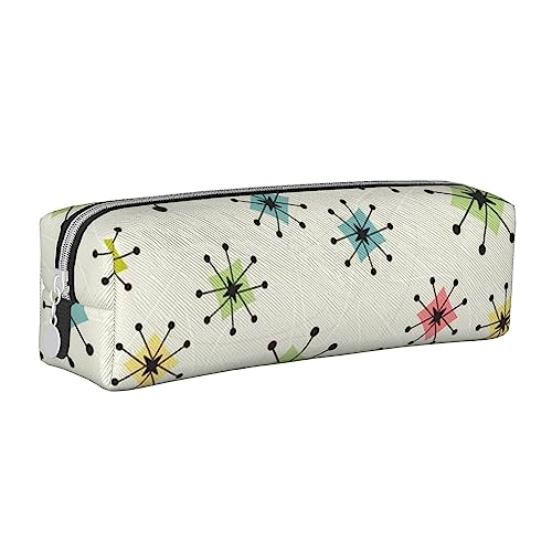 FJQWKLF Stilvolles Federmäppchen aus Leder im Bibliotheks-Bücherregal-Stil – Sorgen Sie für Ordnung bei Ihren Schreibwaren! von FJQWKLF