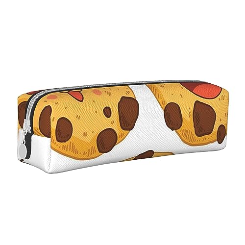 FJQWKLF Stilvolles Federmäppchen aus Leder im Bibliotheks-Bücherregal-Stil – Sorgen Sie für Ordnung bei Ihren Schreibwaren! von FJQWKLF