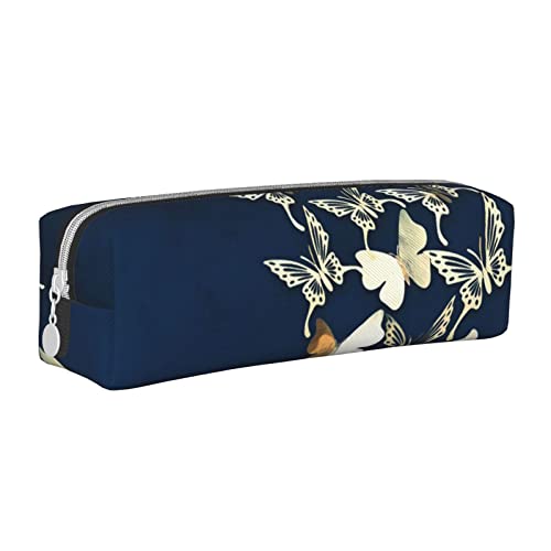 FJQWKLF Stilvolles Federmäppchen aus Leder im Bibliotheks-Bücherregal-Stil – Sorgen Sie für Ordnung bei Ihren Schreibwaren! von FJQWKLF