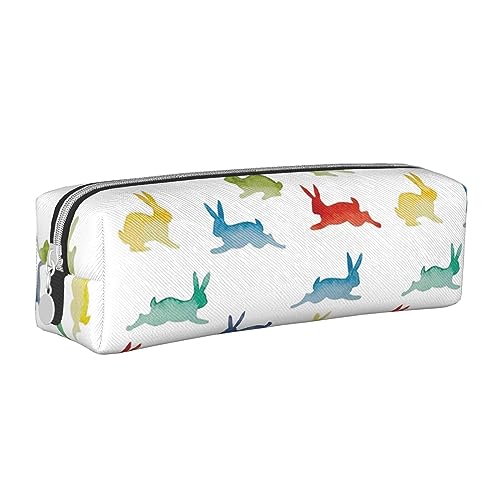 FJQWKLF Stilvolles Federmäppchen aus Leder im Bibliotheks-Bücherregal-Stil – Sorgen Sie für Ordnung bei Ihren Schreibwaren! von FJQWKLF