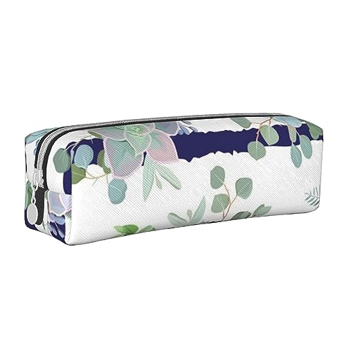 FJQWKLF Stilvolles Federmäppchen aus Leder im Bibliotheks-Bücherregal-Stil – Sorgen Sie für Ordnung bei Ihren Schreibwaren! von FJQWKLF