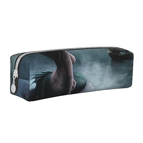 FJQWKLF Stilvolles Federmäppchen aus Leder im Galaxy Space Art-Stil – Sorgen Sie für Ordnung bei Ihren Schreibwaren! von FJQWKLF