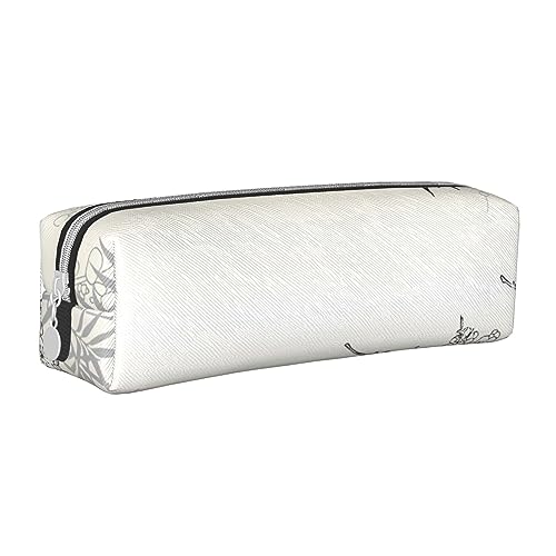 FJQWKLF Stilvolles Federmäppchen aus Leder in farbenfrohem Ziegelsteindesign – Sorgen Sie für Ordnung bei Ihren Schreibwaren! von FJQWKLF
