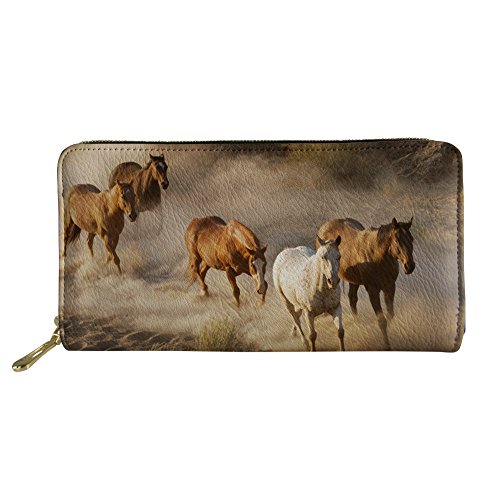 FJQWKLF Teenager-Mädchen-Clutch-Handtasche Tägliche wasserdichte Brieftasche Lässige Münzklammer PU-Leder-Geldbörse von FJQWKLF