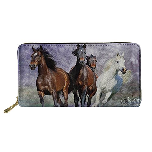 FJQWKLF Teenager-Mädchen-Clutch-Handtasche Tägliche wasserdichte Brieftasche Lässige Münzklammer PU-Leder-Geldbörse von FJQWKLF