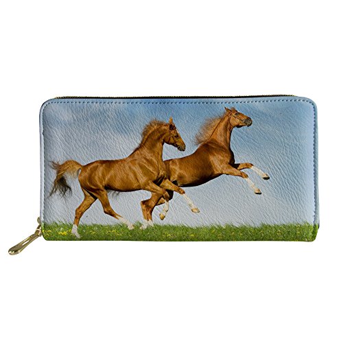 FJQWKLF Teenager-Mädchen-Clutch-Handtasche Tägliche wasserdichte Brieftasche Lässige Münzklammer PU-Leder-Geldbörse von FJQWKLF