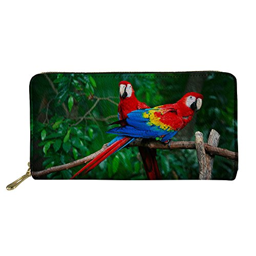 FJQWKLF Teenager-Mädchen-Clutch-Handtasche Tägliche wasserdichte Brieftasche Lässige Münzklammer PU-Leder-Geldbörse von FJQWKLF