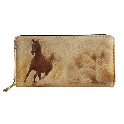 FJQWKLF Teenager-Mädchen-Clutch-Handtasche Tägliche wasserdichte Brieftasche Lässige Münzklammer PU-Leder-Geldbörse von FJQWKLF