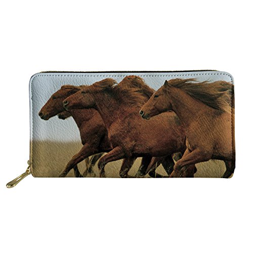 FJQWKLF Teenager-Mädchen-Clutch-Handtasche Tägliche wasserdichte Brieftasche Lässige Münzklammer PU-Leder-Geldbörse von FJQWKLF