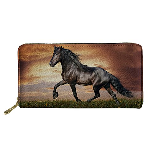 FJQWKLF Teenager-Mädchen-Clutch-Handtasche Tägliche wasserdichte Brieftasche Lässige Münzklammer PU-Leder-Geldbörse von FJQWKLF