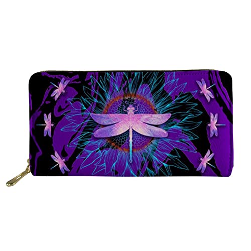FJQWKLF Tragbare Handytasche Frauen Geldbörsen Leder Geldbörse Boho Lila Libelle Muster Kartenhalter Mode Münzgeldbörsen FJQWKLF Tragbare Handytasche Frauen Geldbörsen Leder Geldbörse Boho Lila Libelle Muster Kartenhalter Mode Münzgeldbörsen von FJQWKLF