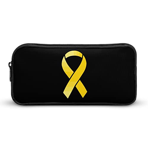 FJQWKLF Yellow RibbonHIV Bedrucktes Federmäppchen, Stiftebeutel, Halter, Schreibwarenbox, Make-up-Organizer, Aufbewahrungstasche von FJQWKLF