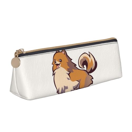 Federmäppchen aus Leder mit lustigem Kuhkopf-Motiv, Tiermotiv, schwarz-weißer Aufdruck, dreieckige Federbox, Tasche, Federmäppchen, Organizer für Büro, Hochschule, Schule, Erwachsene, Teenager, Mädche Federmäppchen aus Leder mit lustigem Kuhkopf-Motiv, Tiermotiv, schwarz-weißer Aufdruck, dreieckige Federbox, Tasche, Federmäppchen, Organizer für Büro, Hochschule, Schule, Erwachsene, Teenager, Mädche von FJQWKLF