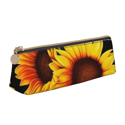 Federmäppchen aus Leder mit lustigem Kuhkopf-Motiv, Tiermotiv, schwarz-weißer Aufdruck, dreieckige Federbox, Tasche, Federmäppchen, Organizer für Büro, Hochschule, Schule, Erwachsene, Teenager, Mädche Federmäppchen aus Leder mit lustigem Kuhkopf-Motiv, Tiermotiv, schwarz-weißer Aufdruck, dreieckige Federbox, Tasche, Federmäppchen, Organizer für Büro, Hochschule, Schule, Erwachsene, Teenager, Mädche von FJQWKLF