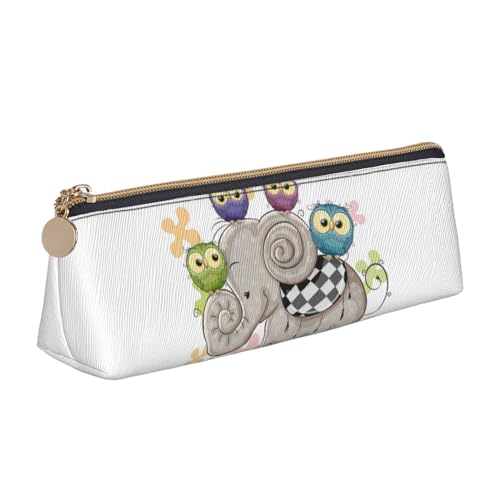 Federmäppchen aus Leder mit lustigem Kuhkopf-Motiv, Tiermotiv, schwarz-weißer Aufdruck, dreieckige Federbox, Tasche, Federmäppchen, Organizer für Büro, Hochschule, Schule, Erwachsene, Teenager, Mädche Federmäppchen aus Leder mit lustigem Kuhkopf-Motiv, Tiermotiv, schwarz-weißer Aufdruck, dreieckige Federbox, Tasche, Federmäppchen, Organizer für Büro, Hochschule, Schule, Erwachsene, Teenager, Mädche von FJQWKLF