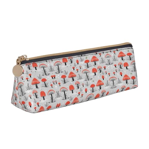 Federmäppchen aus Leder mit lustigem Kuhkopf-Motiv, Tiermotiv, schwarz-weißer Aufdruck, dreieckige Federbox, Tasche, Federmäppchen, Organizer für Büro, Hochschule, Schule, Erwachsene, Teenager, Mädche Federmäppchen aus Leder mit lustigem Kuhkopf-Motiv, Tiermotiv, schwarz-weißer Aufdruck, dreieckige Federbox, Tasche, Federmäppchen, Organizer für Büro, Hochschule, Schule, Erwachsene, Teenager, Mädche von FJQWKLF