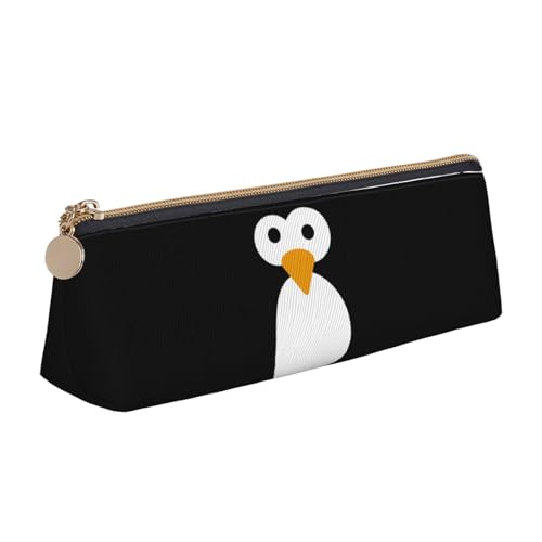 Federmäppchen aus Leder mit lustigem Kuhkopf-Motiv, Tiermotiv, schwarz-weißer Aufdruck, dreieckige Federbox, Tasche, Federmäppchen, Organizer für Büro, Hochschule, Schule, Erwachsene, Teenager, Mädche Federmäppchen aus Leder mit lustigem Kuhkopf-Motiv, Tiermotiv, schwarz-weißer Aufdruck, dreieckige Federbox, Tasche, Federmäppchen, Organizer für Büro, Hochschule, Schule, Erwachsene, Teenager, Mädche von FJQWKLF