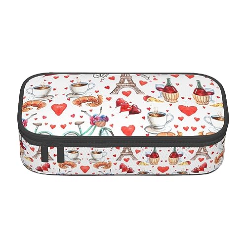 Großes Federmäppchen mit lustigem Tier-Delfin-Motiv für Mädchen und Jungen, ästhetische Bleistifttasche mit mehreren Fächern für Erwachsene, praktischer Büro-Schreibwaren-Organizer für Kinder, Teenage von FJQWKLF