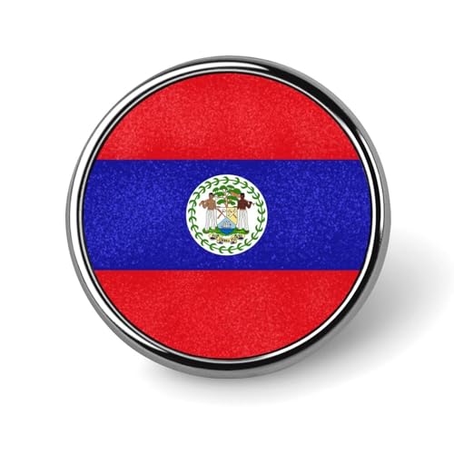 Grunge Texture Belize Runde Brosche Anstecknadel Revers Krawattennadel für Frauen Männer Büroangestellte Lehrer Dekor von FJQWKLF