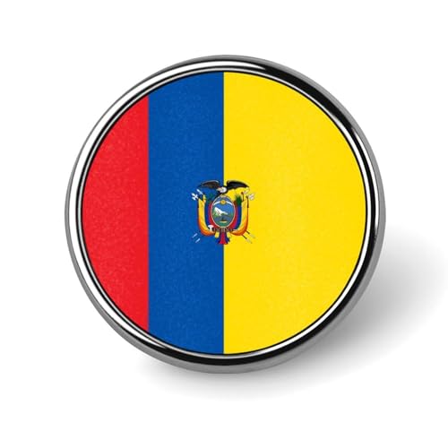 Grunge Texture Ecuador Runde Brosche Anstecknadel Anstecker Revers Krawattennadel für Frauen Männer Büroangestellte Lehrer Dekor Grunge Texture Ecuador Runde Brosche Anstecknadel Anstecker Revers Krawattennadel für Frauen Männer Büroangestellte Lehrer Dekor von FJQWKLF